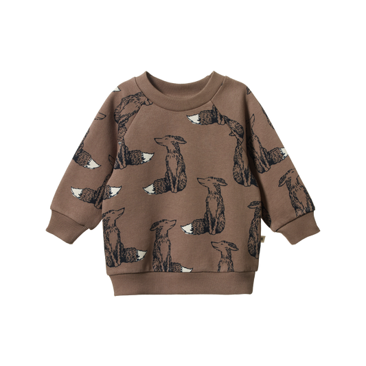 Emerson Sweater Foxy Cub Print