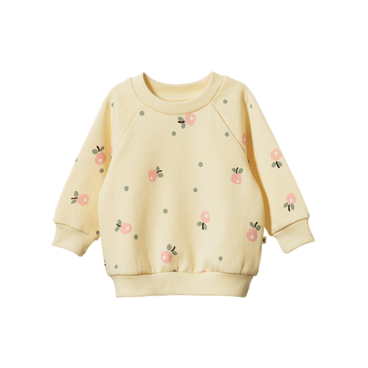 Emerson Sweater Posey Blossom Lemonade Print