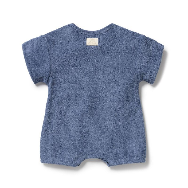 Organic Terry Growsuit Deep Blue