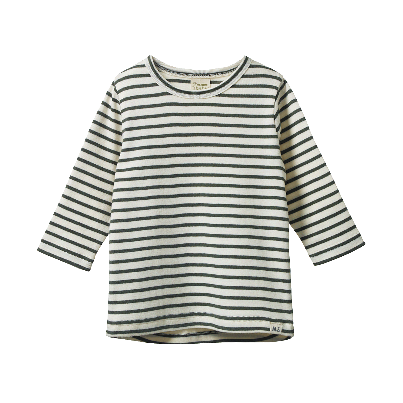 L/S River Tee Thyme Sailor Stripe