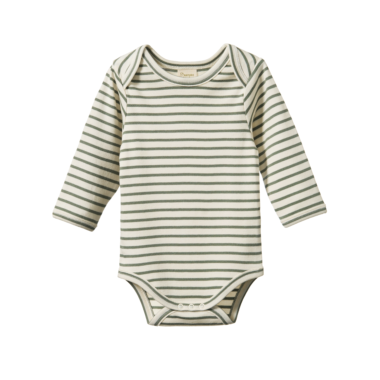 Long Sleeve Bodysuit Nettle Sailor Stripe