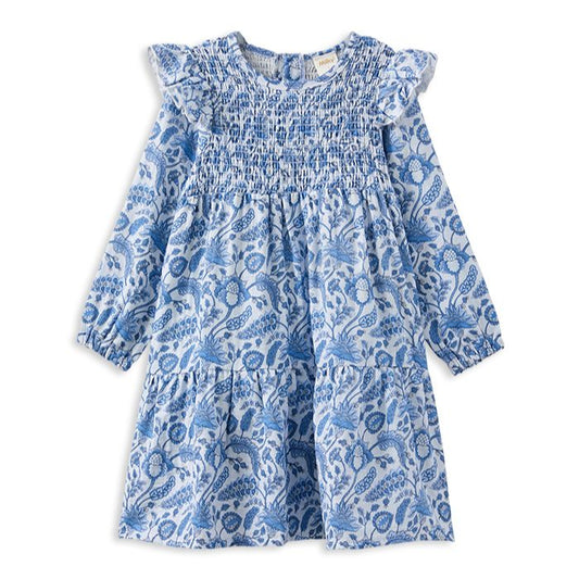 Milky Paisley Tiered Dress