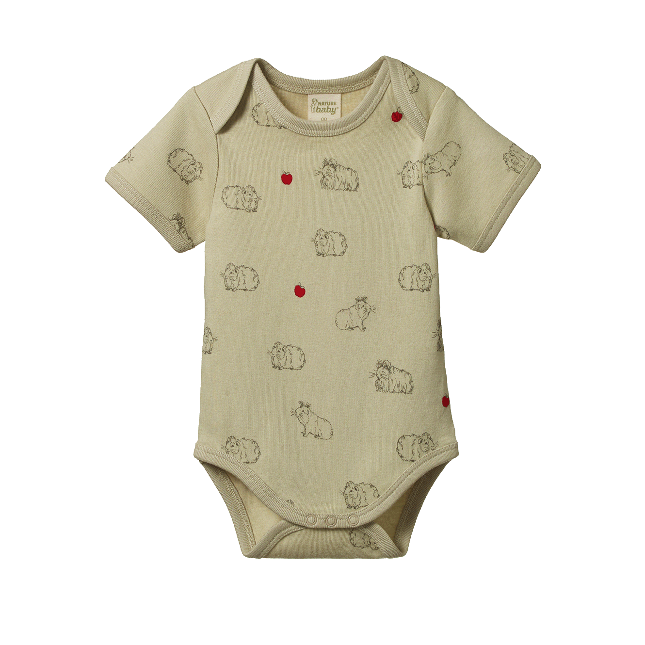 Short Sleeve Bodysuit Guinea Pig Gala Print