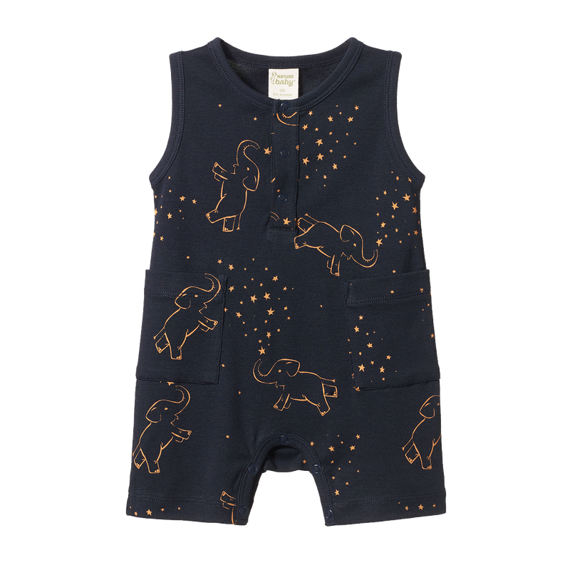 Camper Suit Fairground Navy Print