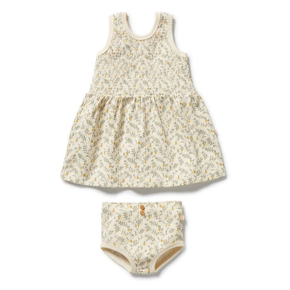 Lemon Leaf Organic Dress Set