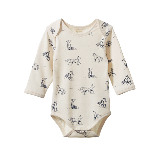 Long Sleeve Bodysuit Foxy Print