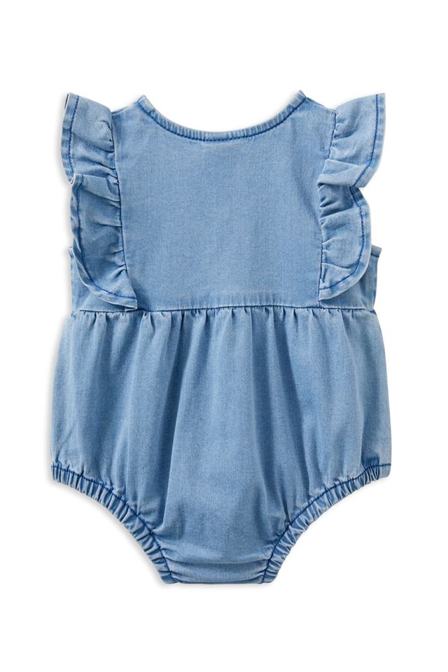 Denim Frill Playsuit