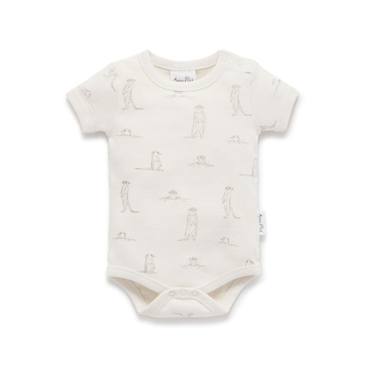 Meerkat Rib AOP Onesie