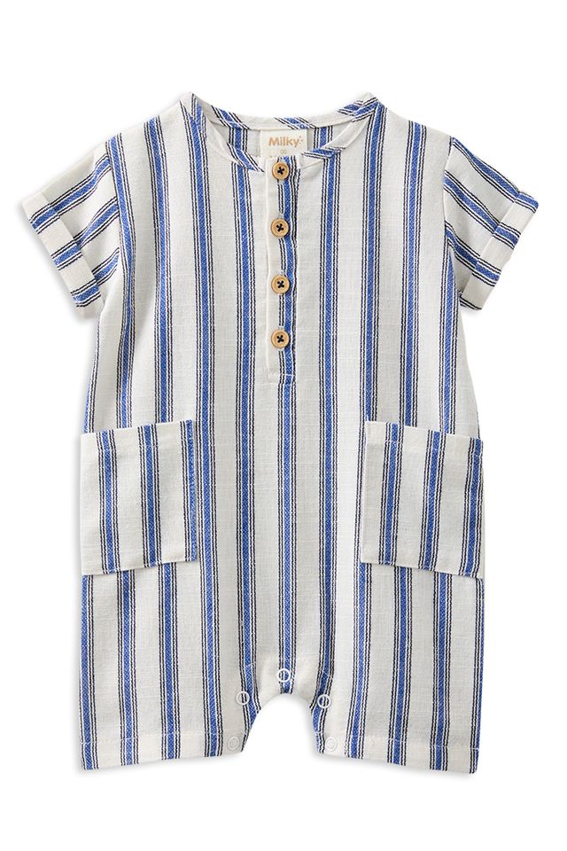 Stripe Linen Romper