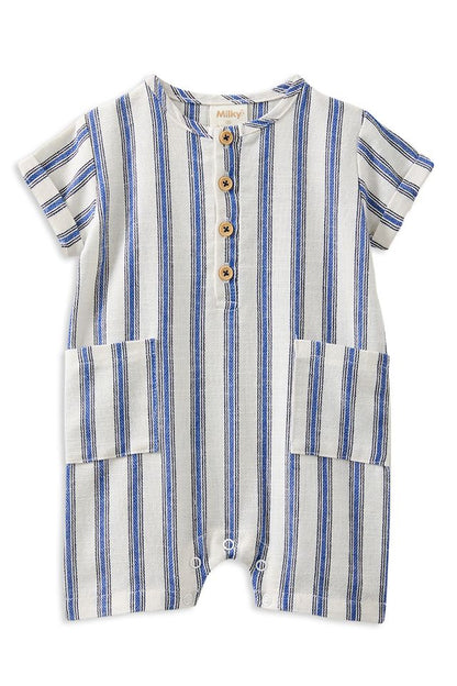 Stripe Linen Romper