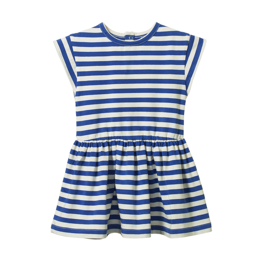 Twirl Dress Isle Blue Sea Stripe.