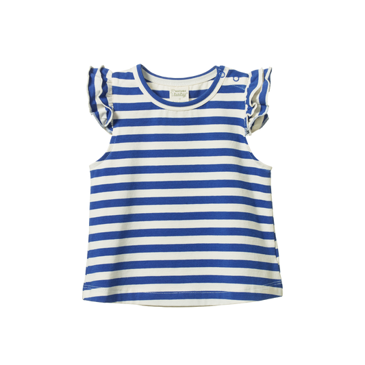 Fleur Tee Isle Blue Sea Stripe.