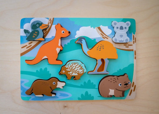 Australian Animal Wooden Puzzle