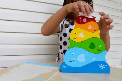 Kiddie Connect Fish Stacker Puzzle.
