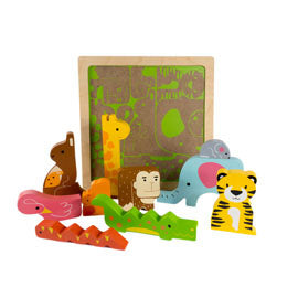 Kiddie Connect Wild Animal Chunky Puzzle.