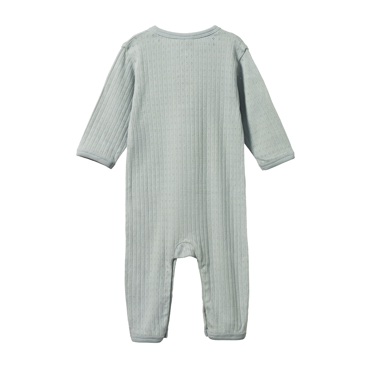 Nature Baby Organic Cotton Henley Pyjama Suit Moonrise.
