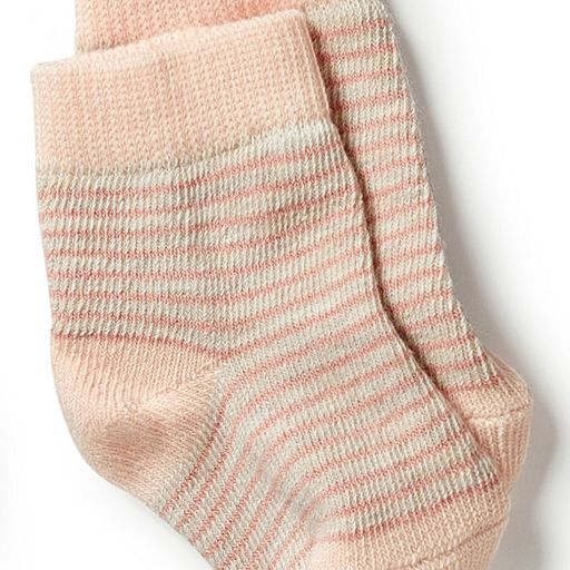 Baby Socks 3 Pack - Peach/Shell/Oatmeal