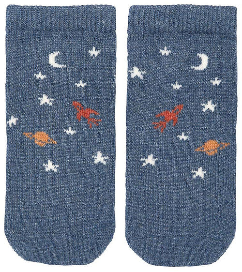 Organic Baby Socks Ankle Space Race