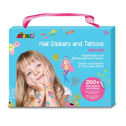 Nail Stickers and Tattoos Mermaids