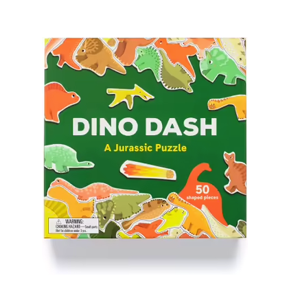 Dino Dash: A Jurassic Puzzle 50 Piece