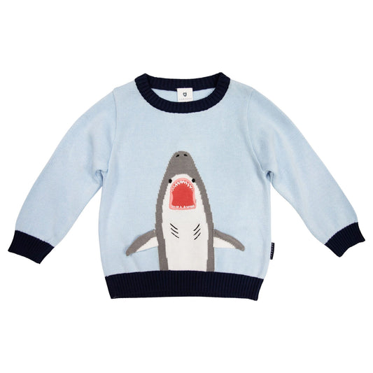 Knit Sweater Shark Blue