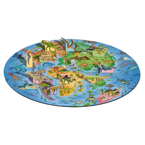 Sassi Travel, Learn and Explore Book and 3D Puzzle Set - World of Dinosaurs.