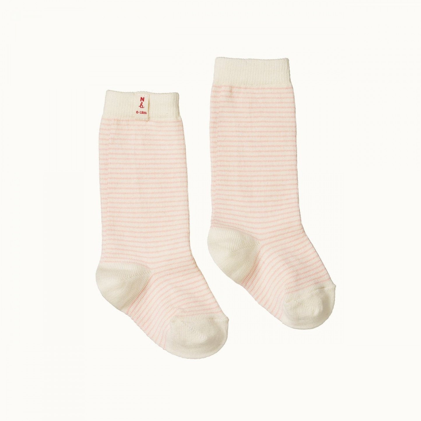 Nature Baby Organic Cotton Socks Pink Stripe.