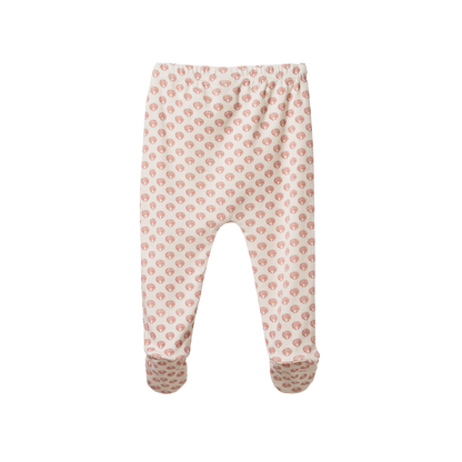 Nature Baby Footed Rompers Scallop Shell.