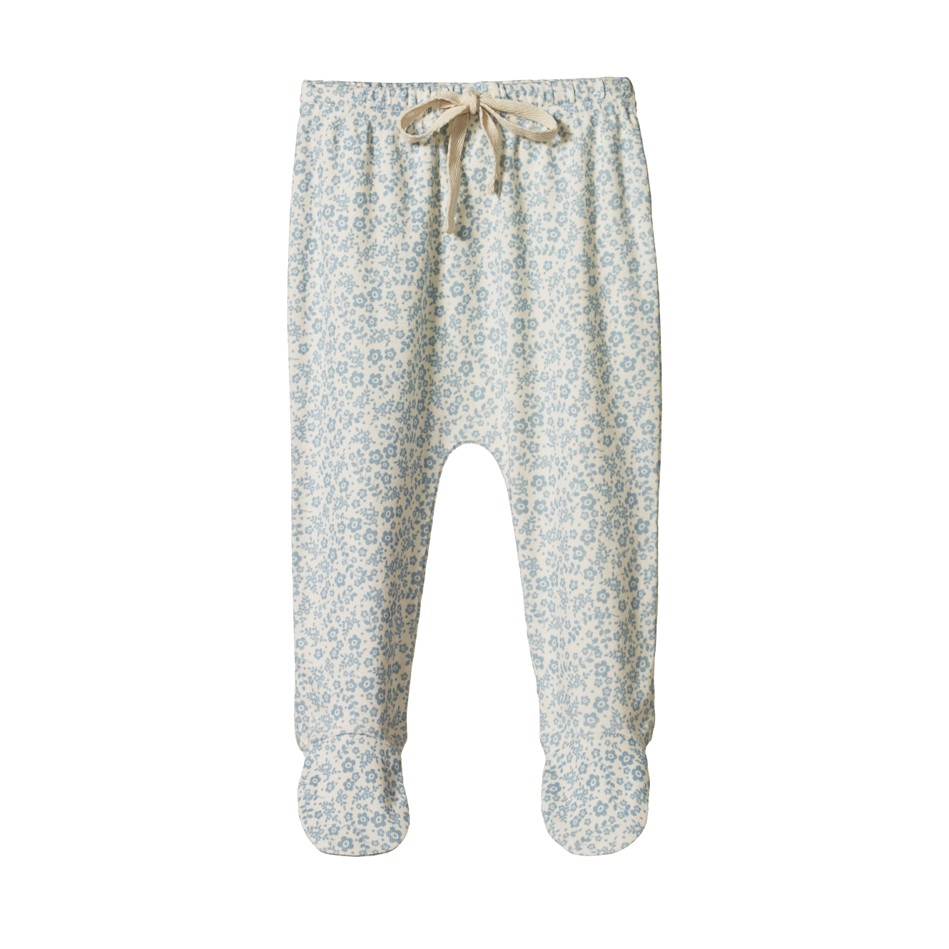 Cotton Footed Rompers Daisy Belle Blue